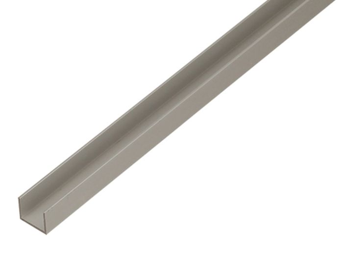 ALBERTS Profiel,U-Vorm,Aluzilver,25X25X25X2/1M