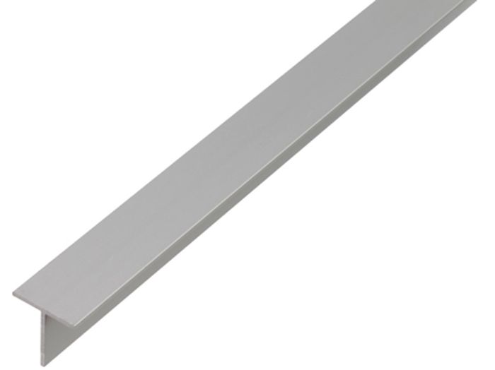 ALBERTS Profiel,T-Vorm,Aluzilver,20X20X1,5/1M