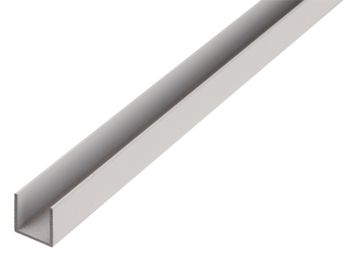 ALBERTS Profiel,U-Vorm,Alu,Blank,15X15X15X1,5/2M
