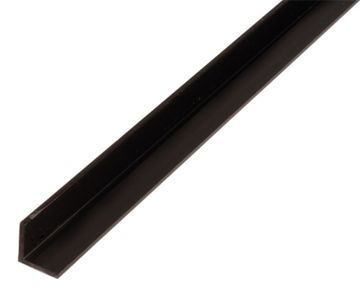 ALBERTS Hoekprofiel Pvc Zwart 1M/15X15 Mm