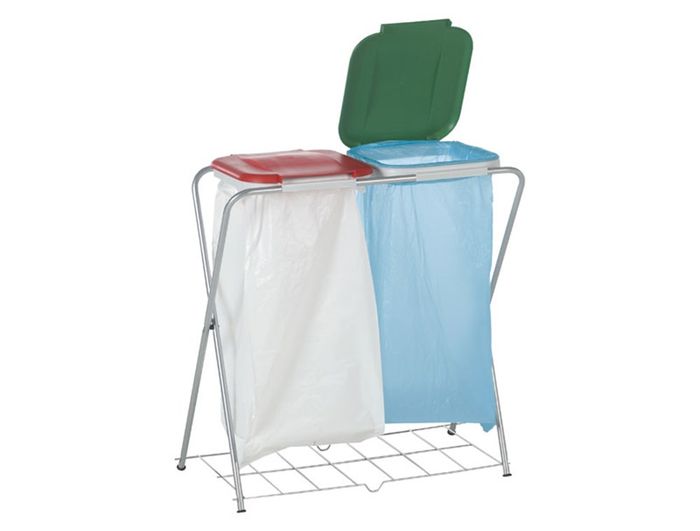 Casibel Vuilniszakhouder Met Rooster Dubbel Casibel Vuilniszakhouder Met Rooster Dubbel