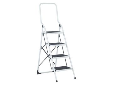 Escalo Trapladder 4 Brede Treden Wit