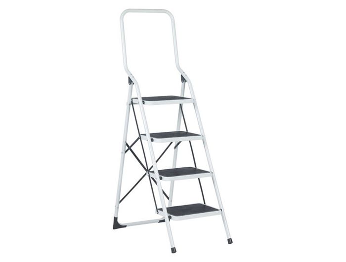 Escalo Trapladder 4 Brede Treden Wit Escalo Trapladder 4 Brede Treden Wit