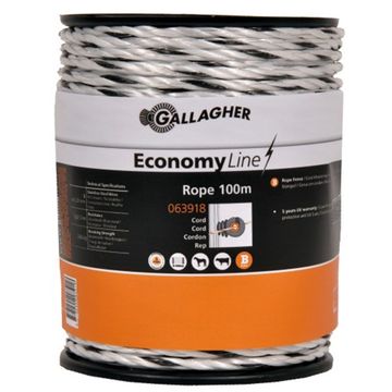 Gallagher Powerline Cord Eco 100M Wit