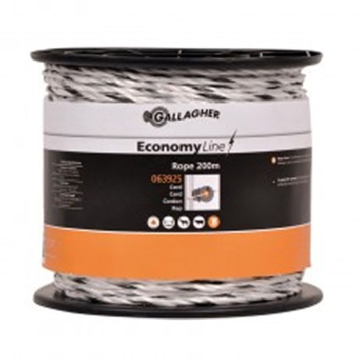 Gallagher Powerline Cord Eco 200M Wit Gallagher Powerline Cord Eco 200M Wit