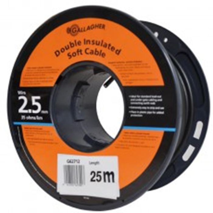 Gallagher Grondkabel 2,5 Mm 25M/Rol