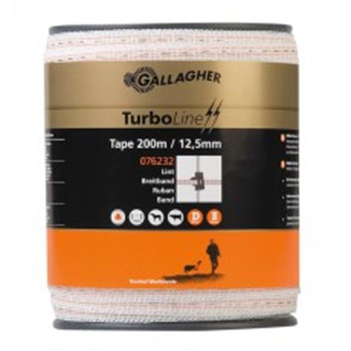 Gallagher Turboline Lint 12,5Mm Wit 200M Gallagher Turboline Lint 12,5Mm Wit 200M