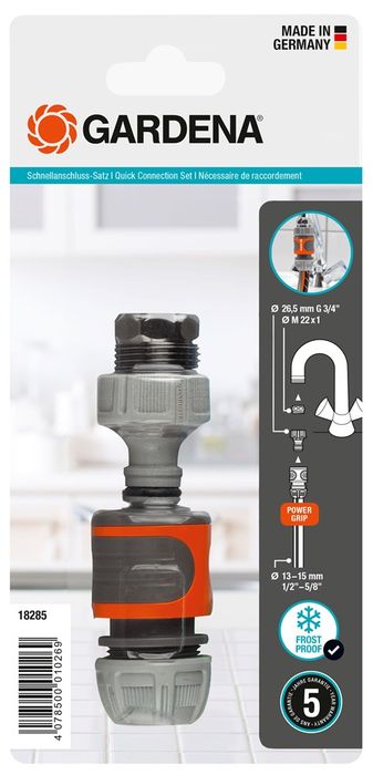 GARDENA Aansluitset Voor 13 Mm (1/2) & 15 Mm