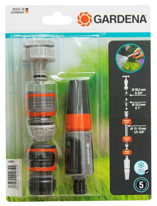 GARDENA Basisset Voor 13 Mm (1/2) & 15 Mm (5/8)