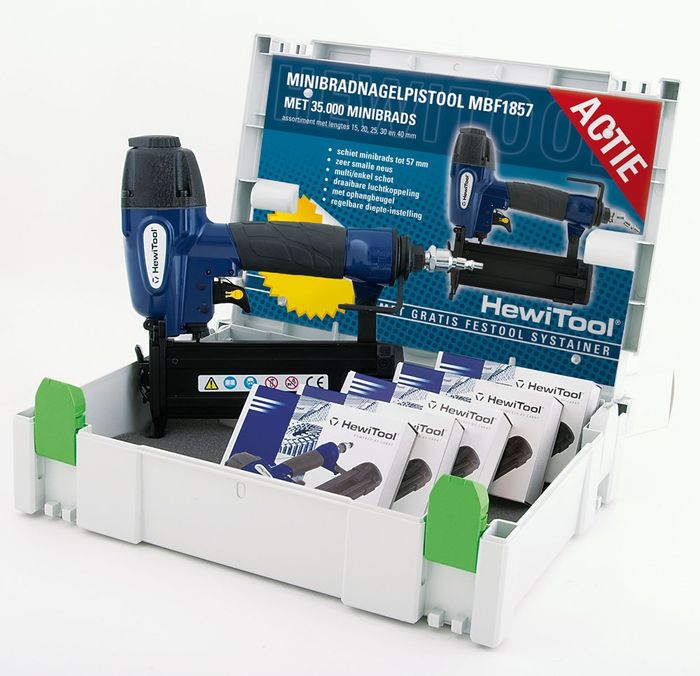Hewitool Minibradpistool MBF1857 SET Hewitool Minibradpistool MBF1857 SET