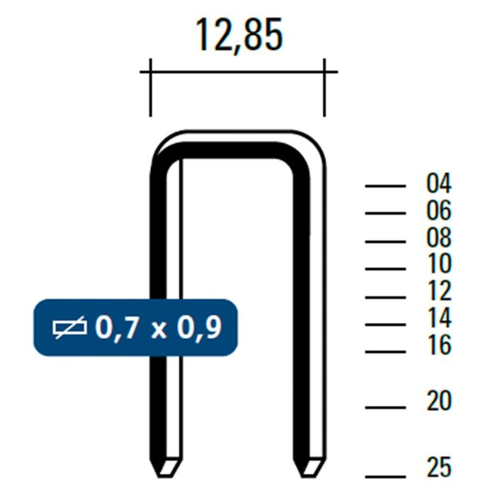 Hewitool Fo8016 16Mm-8016Cnk Niet 5000St Hewitool Fo8016 16Mm-8016Cnk Niet 5000St