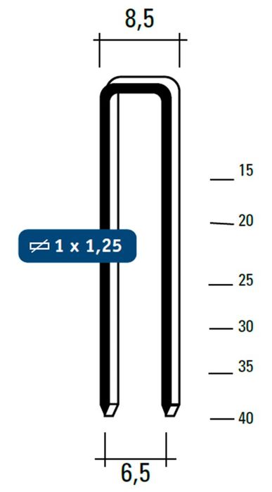 Hewitool Fo92250000 25Mm-92-25Cnk Niet 4000St Hewitool Fo92250000 25Mm-92-25Cnk Niet 4000St