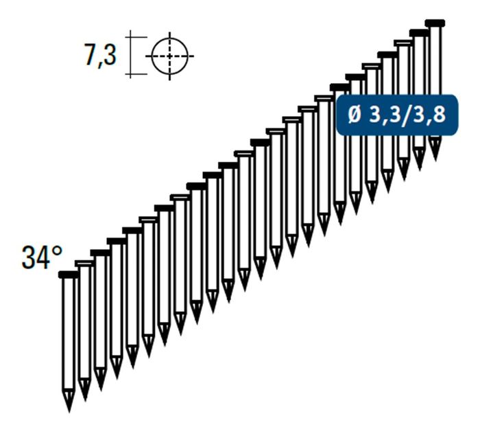 Hewitool Ftmc343338Sc Schroefnagels 38Mm Hewitool Ftmc343338Sc Schroefnagels 38Mm