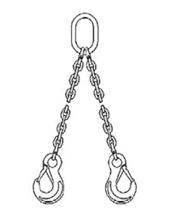 Hoisting Equipment Ketting-2-Sprong 6 Mm Oh / 1 M Hoisting Equipment Ketting-2-Sprong 6 Mm Oh / 1 M