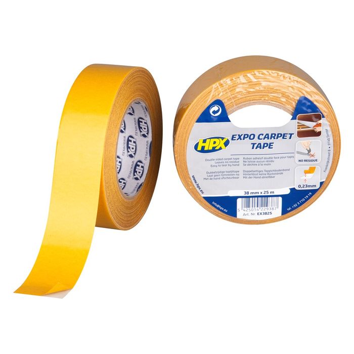 HPX Expo Carpet Tape - Wit 38Mm X 25M HPX Expo Carpet Tape - Wit 38Mm X 25M