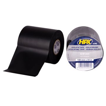 HPX Pvc Isolatietape - Zwart 100Mm X 33M
