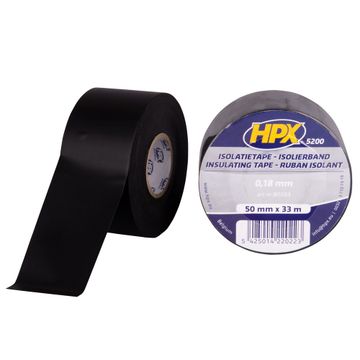 HPX Pvc Isolatietape - Zwart 50Mm X 33M