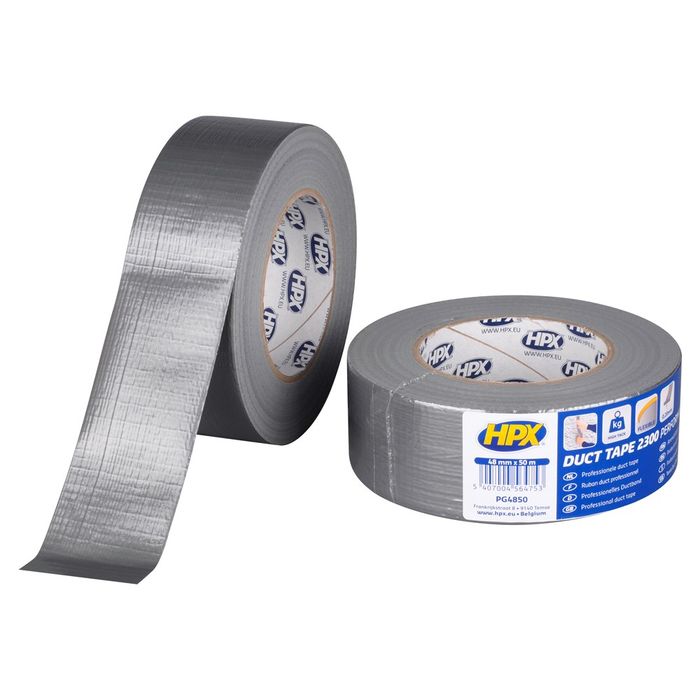 HPX Duct tape 2300 - zilver 48mm x HPX Duct tape 2300 - zilver 48mm x
