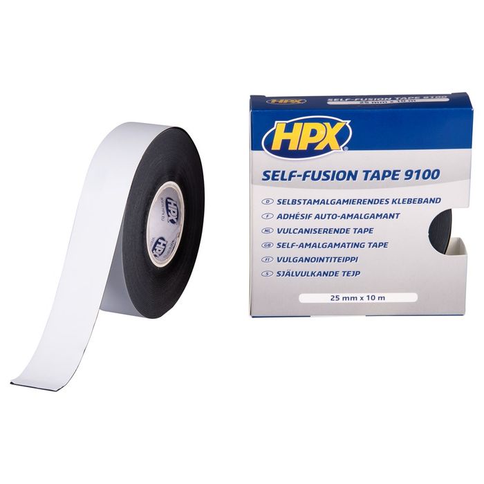 HPX Zelfvulkaniserende tape - zwart 25mm x 1