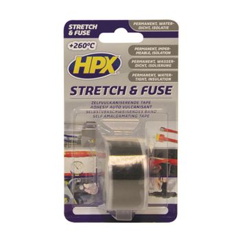 HPX Stretch&Fuse Zwart 25Mmx3M