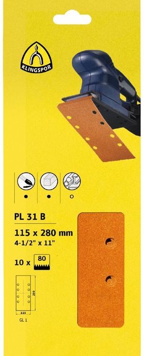Klingspor Stroken / Vellen Pl 31 B 93X230 60 Klingspor Stroken / Vellen Pl 31 B 93X230 60
