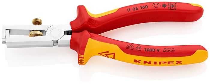 Knipex Striptang 1106 160 Chrom.Isol. Knipex Striptang 1106 160 Chrom.Isol.