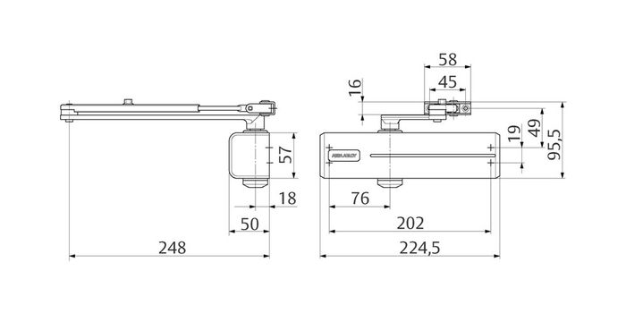 ASSA ABLOY ASSA ABLOY DC120 DEURSLUITER