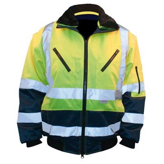 M-Wear Pilotjack blauw/geel fluo geel/marineblauw M-Wear Pilotjack blauw/geel fluo geel/marineblauw