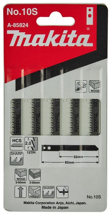 Makita decoupeerzaagblad nr.10S 5st. Makita decoupeerzaagblad nr.10S 5st.