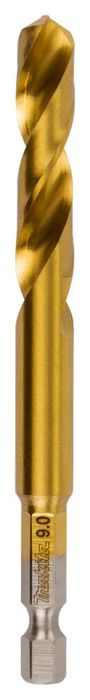 Makita Hss-Tin Metaalboor 1/4 9,0X102Mm Makita Hss-Tin Metaalboor 1/4 9,0X102Mm