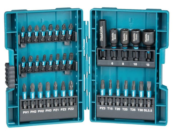 Makita 35-delige IMPACT BLACK schroefbitset Makita 35-delige IMPACT BLACK schroefbitset