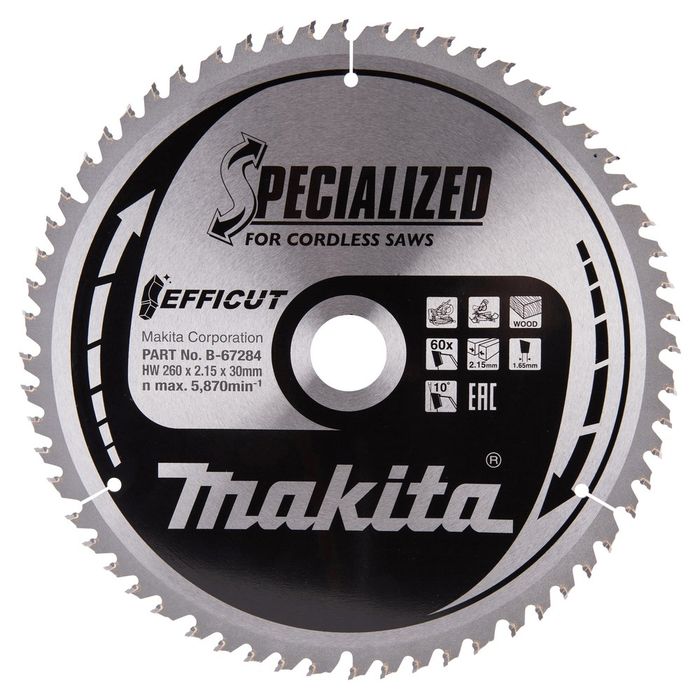 Makita zaagblad SPECIALIZED EFFICUT accu