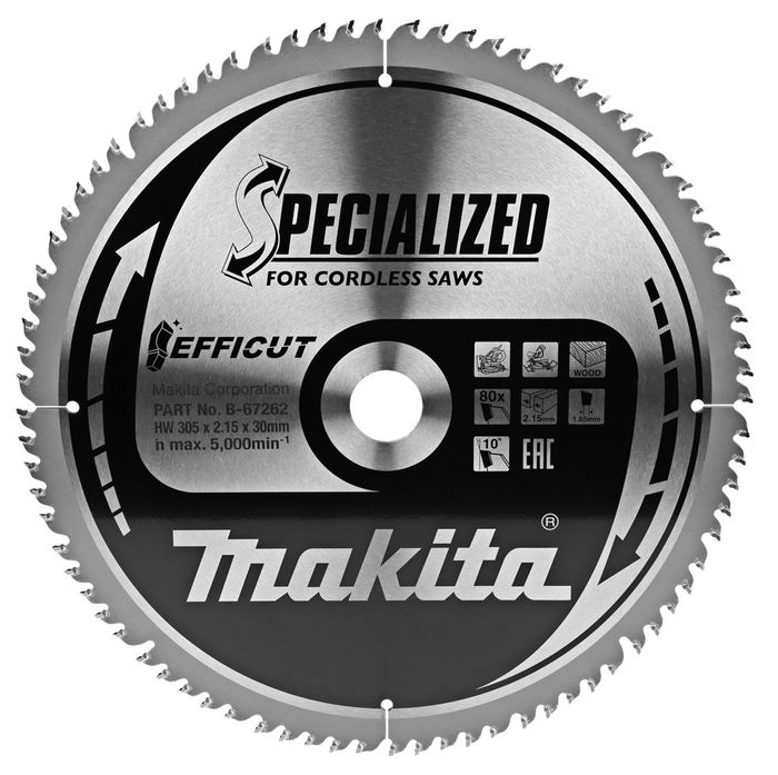 Makita zaagblad SPECIALIZED EFFICUT accu