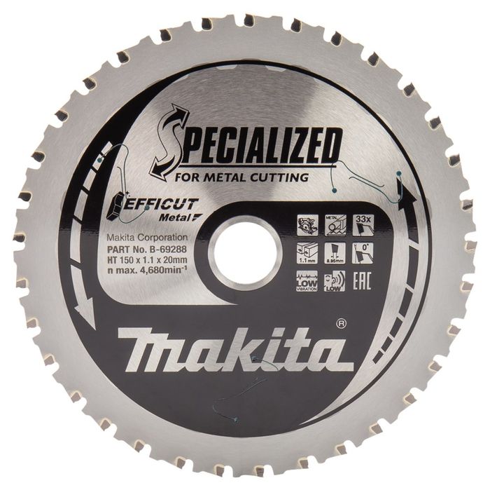 Makita zaagblad SPECIALIZED EFFICUT metaal