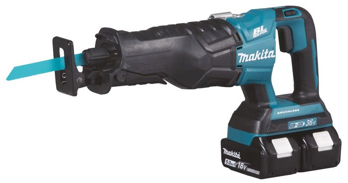 Makita Reciprozaag 2 X 18V 255Mm 2X Bl1850 + Makita Reciprozaag 2 X 18V 255Mm 2X Bl1850 +