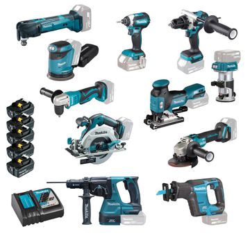 Makita Combopack DLX5093TJ+DLX2275JX1+DJR188ZJ