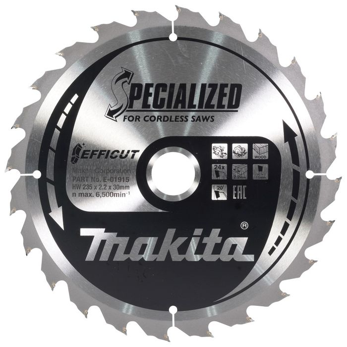 Makita TCT EFFICUT zaagblad 235mmx30x