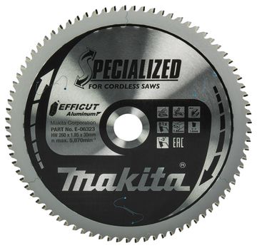 Makita TCT EFFICUT zaagblad 260mmx30x Makita TCT EFFICUT zaagblad 260mmx30x