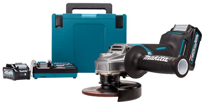 Makita Accu haakse slijper 125mm XGT 40Vmax + 2