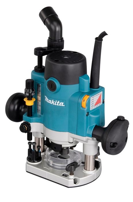 Makita Bovenfrees 8 mm 1100W met hero Makita Bovenfrees 8 mm 1100W met hero