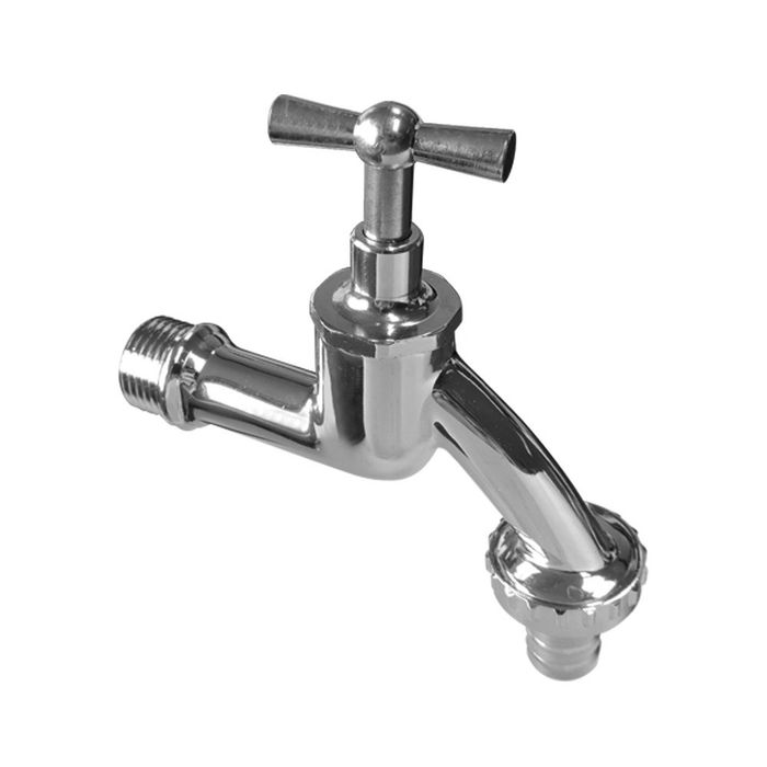 Van Marcke NV Eco Dubbeldienstkr.1/2 Chroom Van Marcke NV Eco Dubbeldienstkr.1/2 Chroom