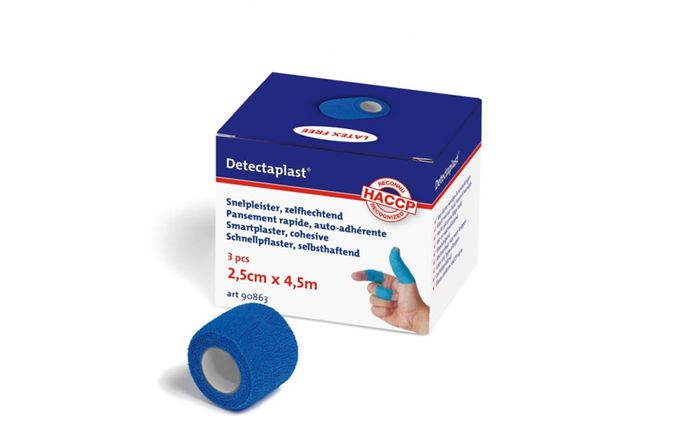Detectaplast Snelpleister /Zelfkl.verband blauw 2,5cm