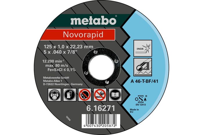 Metabo Flexiarapid Super 125X1,0X22,23 Inox