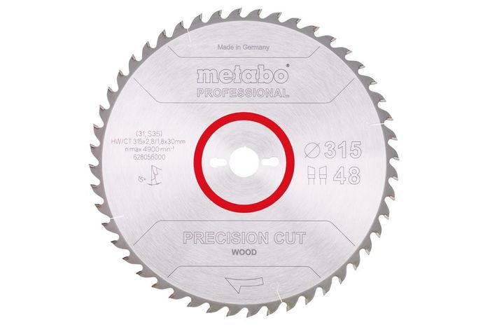 Metabo Cirkelzaagblad Hw/Ct 315X30, 48 Wz