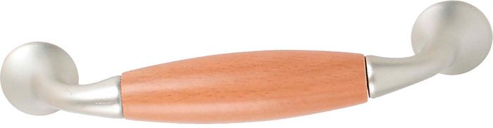Metafranc nv GREEP HOUT+NIKKEL 128MM Metafranc nv GREEP HOUT+NIKKEL 128MM
