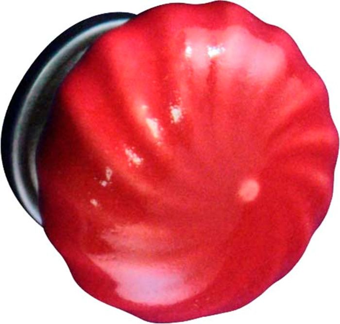 Metafranc nv TOP PORSELEIN SPIRAAL ROOD 40MM Metafranc nv TOP PORSELEIN SPIRAAL ROOD 40MM