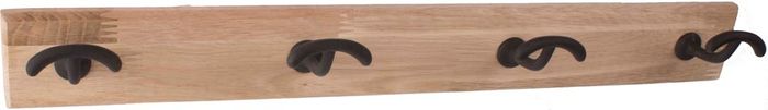 Metafranc nv Portemanteau Bois 4 Cr Metal Noir
