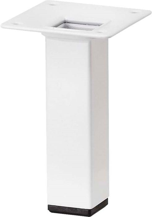 Metafranc nv TAFELPOOT METAAL VIERK.WIT 10CM