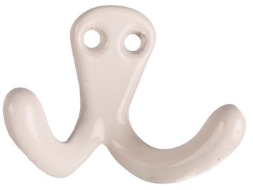 Metafranc  nv HAAK ALUMINIUM WIT GELAKT 40MM