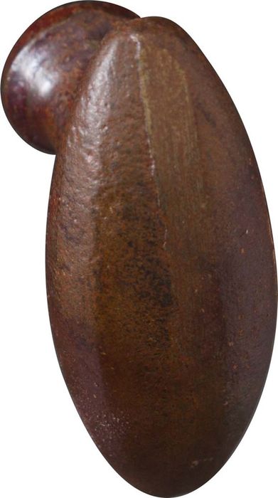 Metafranc  nv knop olijv.ijzer roest kl.48x19mm